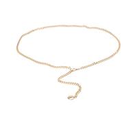 Cintura da Donna Con Catena in Metallo - Dorata per Jeans e Vestiti - Lunghezza 110 cm