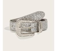 Cintura Da Donna Con Strass Western Cowgirl Lucida Bling Decorativa