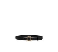 Only Onlrasmi Faux Leather Jeans Belt Noos, Cintura da Donna, Nero (Black/ Shiny Gold Buckle), 85