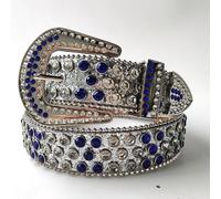 Cintura Da Donna Uomo In Strass Brillante Cintura Western Con Borchie E Diamanti