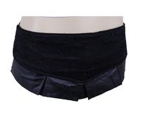 Cintura Da Festa In Pizzo Floreale Nera Con Fascia Elastica Larga Per Donne