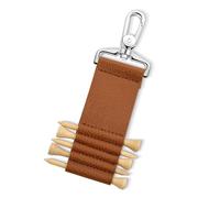 Cintura da golf in pelle PU - Porta a sfera a 5 slot, busta portatile per il perno | Organizzatore sul campo equipaggiamento da uomo golfisti, tee compatto custodia con attacco a clip per accessori pe