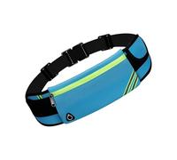 Cintura da jogging ventilata con linee riflettenti Conservazione sicura grande per accessori durante gli esercizi serali corre rimbalzo senza sacchetto, blu