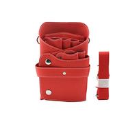 Cintura da Parrucchiere Sacca in giro for cinturino a spissori attrezzi kit borsetto for le forbici for compagnia(Rouge)