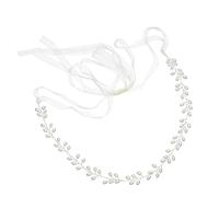 Cintura da Sposa con Perline Oro, Nastro Regolabile per Abiti | Accessorio Elegante e Semplice, Accento in Vita per Foto, Ricevimenti e Prove delle Damigelle