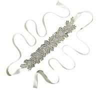 Cintura da sposa con strass di cristallo, fascia da sposa, per abito da sera da festa da donna