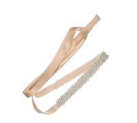 Cintura da Sposa Cristalli per Abito Cerimonia Rosa | Accessorio per Sposa e Damigella, Dettaglio Luminoso, per Feste e Foto Memorabili, Codice J107