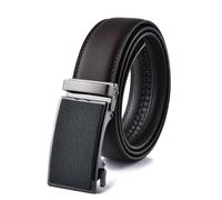 Cintura Da Suit In Pelle Per Uomo Con Fibbia Automatica A Ratchetta Regolabile