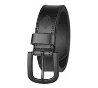 Cintura da uomo 1 1/2 in. Cintura con due righe, nero, 34