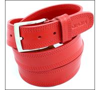 Cintura da Uomo di vera Pelle Rossa Cinta Donna in Cuoio Artigianale Sportiva IT