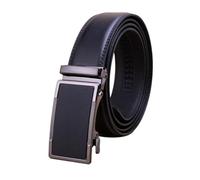 Cintura da uomo in pelle con fibbia automatica in pelle di vacchetta, 2 pezzi, for lavoro(2)