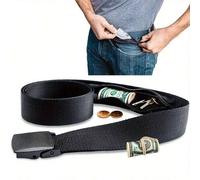 Cintura da viaggio antifurto, stile unisex, marsupio super confortevole, design invisibile, indossalo come se niente fosse, libera le tue mani, cintura elastica traspirante che non fa sudare, con stra