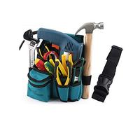 Cintura Degli Attrezzi 5 tasche multifunzionali in tessuto Oxford Strumento Custodia con 1 Martello Strumento Anello Grembiule Tool Bag