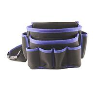 Cintura Degli Attrezzi Elettricista multifunzionale Repair Tool Bag Hardware Strumento Tool Bag Borsa di stoccaggio della vita (Colore : Blue, Size : 32.5x17.5x22.5cm)