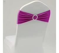 Cintura della Sedia, Telai for sedie, 100 Pezzi Fasce for Fasce for sedie in Spandex da Sposa Fasce for sedie Elasticizzate con Fibbia Rotonda for la Decorazione di Banchetti(Red)