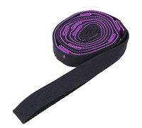 Cintura di allungamento yoga 2M | 8 Loop per la flessibilità e lo stretching delle gambe | Cinta di allenamento per palestra/pilates/terapia fisica | Materiale in nylon, (Purple + Black)