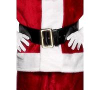 Cintura Di Babbo Natale Nera In Plastica Accessorio Per Costume Di Natale 150cm
