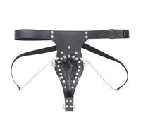 Cintura di castitÃ per gabbia del pene, nera