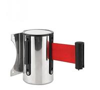 Cintura di delimitazione code, Set - Nastro di sicurezza da parete for il controllo della folla all'aperto Ideale for code eventi e spazi pubblici(Red,5meters)