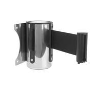 Cintura di delimitazione code, Set - Nastro di sicurezza da parete for il controllo della folla all'aperto Ideale for code eventi e spazi pubblici(Black,3meters)