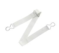 Cintura di fissaggio con gancio per tutte le età Semplice Cintura Jeans Elastico Cintura Adulto Unisex Cintura Pantaloni Abbigliamento Accessorio Jeans, bianco, Taglia unica