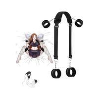 Cintura Di Fitness Regolabile In Nylon Nero Classico Per L'Allenamento Anaerobico All'Interno, Concentrandosi Sull'Allenamento Di Forza Di Mani, Gambe E Collo -D17