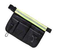 Cintura di per utensili, piccola borsa per la vita per organizzatore di stoccaggio, pressione oxford con striscia riflettente, per il giardinaggio elettricista carpenter tecnico, 13.39x9,45 p