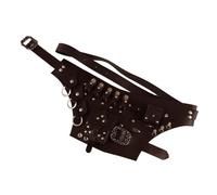 Cintura Di Pozione - Cintura Di Bottiglia Di Potazione | Controllo In Vita Medievale | Carrier Medievale In Stile Vichingo Black | Knight Corset Carrier Con Vita Regolabile | Tasto Rinascimento Per La