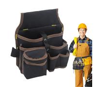 Cintura di sacchetto per utensili - borsa per utensili pesanti con multi -tasche | Pouch elettricista impermeabile | Presentazione della cintura in tessuto in stoffa di oxford