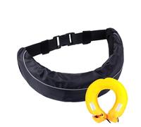 Cintura di salvataggio gonfiabile, cinghia di gonfiaggio manuale, riutilizzabile, tessuto Oxford, tessuto in nylon, accessori di sicurezza impermeabili per pesca, surf, snorkeling, kayak