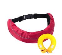Cintura di salvataggio gonfiabile, cinghia di gonfiaggio manuale, riutilizzabile, tessuto Oxford, tessuto in nylon, accessori di sicurezza impermeabili per pesca, surf, snorkeling, kayak