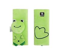 Cintura di sicurezza del fumetto animale morbida Harness Baby Car Strap Covers Spalline UNIVERSAL Bambini Neonati Toddlers Passeggino Passeggino Cintura Covers comodi, doppi strati (Green Frog)