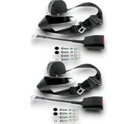 Cintura Di Sicurezza Dreipunkt 45 Cm Nera Per Jaguar E-Type, XK, XS Set