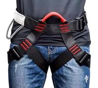 Cintura di sicurezza per arrampicata su roccia: nylon resistente, imbracatura di sicurezza per arrampicate, fuoco sparatoria | Cintura di sicurezza in vita esterna a metà corpo con cinghie regolabili