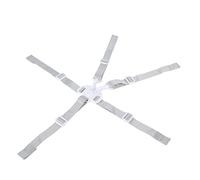 Cintura di Sicurezza per Bambini a 5 Punti, Cinghie per Seggiolone Cintura di Sicurezza per Bambini Regolabile a 5 Punti con Fibbia per Passeggino (Bottone bianco