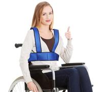 Cintura di sicurezza regolabile per sedia a rotelle Mezzo gilet sedie a rotelle Cintura di sicurezza Comfort e sicurezza Wheelchair Harness per i pazienti anziani disabili