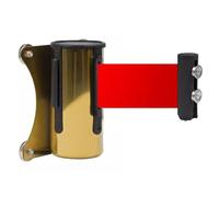 Cintura di sicurezza retrattile, Barriera da parete magnetica retrattile, barriera for il controllo della folla con cassa in acciaio, 2/3/5 m, colore rosso(C,300CM/9.8FT)