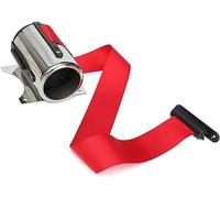 cintura di sicurezza retrattile, Barriera di controllo della folla da parete, frenante sicurezza nero e cintura con pulsante bloccaggio, custodia in ABS argentata(5m/16.4ft)