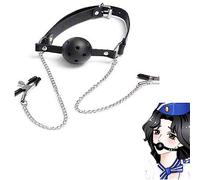 Cintura di silicone con fibbia in pelle nera con clip