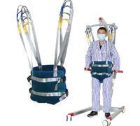 Cintura di sollevamento for anziani con 4 maniglie, imbracatura for trasferimento paziente for ausilio for la deambulazione in piedi, capacità di 500 libbre(Medium)