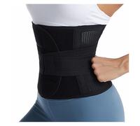 Cintura di supporto for la schiena modellante for il corpo, for donne e uomini, dimagrante, con controllo della pancia, corsetto a doppia compressione(Black,XL)
