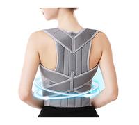 Cintura di Supporto Lombare Tutore per la Schiena Cinghie di Supporto Regolabili Sollievo per Mal di Schiena, Ernia del Disco, Sciatica, Scoliosi Design a Rete più Traspirante (Color : Gray, Size :