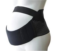 Cintura di Supporto per La maternità Pregy Belly BD Abdomil Bump Supporto Pelvico Posteriore Regolabile Traspirante Elastico Allevia Il Mal di Schiena, Black, L