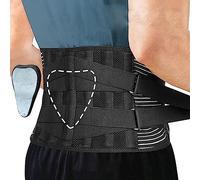 Cintura di Supporto per la Schiena, Supporto Lombare Traspirante con Cinghie Regolabili su Entrambi i Lati per alleviare Il Dolore Lombare, Sciatica ed ernia del Disco.