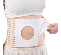 Cintura di Supporto per Stomia, Cintura di Stomia, Supporto Medico per Ernia da Colostomia, Fascia Addominale Regolabile e Traspirante, Aiuta a Proteggere la Sacca per Colostomia(M)