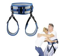 Cintura di trasferimento con passanti per gambe e 10 maniglie imbottite, dispositivo di assistenza per la riabilitazione, cintura di sicurezza per camminata, recupero e allenamento, supporto per