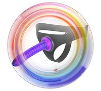 Cintura Di Vita Femminile Con Lunga Barra Di Silicone, Cintura Regolabile Trainer Lunga Barra Per Esplorazione Femminile-K + 2 (Viola)