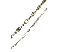 Cintura donna strass vita alta elegante da catena dorata gioiello sottile oro