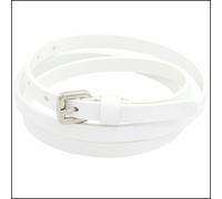 Cintura Donna vera Pelle Bianca Cinta in Cuoio Sportiva Sottile di da 1,5 cm c0