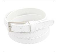 Cintura Donna vera Pelle Bianca Cinta in Cuoio Sportiva Sottile di da 2 cm c1